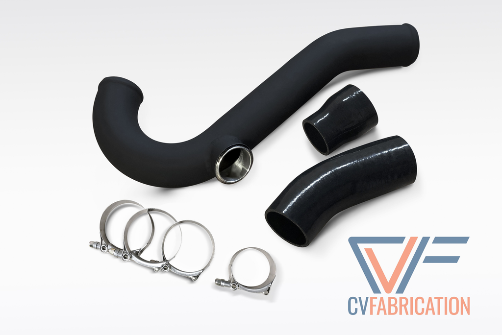 CVF Hot-Side Only Aluminum Chargepipe w/ TiAL Flange (Also Fits Turbosmart RacePort) for 2015+ Ford Ecoboost Mustang