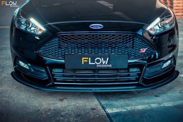 Flow Designs Front Splitter Extensions for 2015+ Ford Focus ST