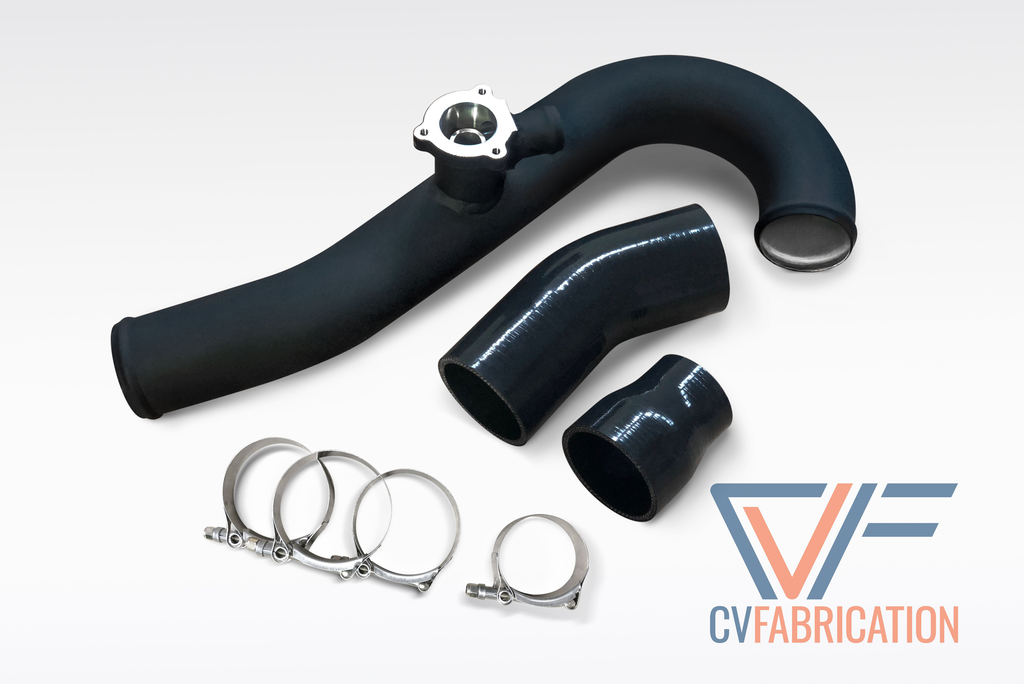 CVF Hot-Side Only Aluminum Chargepipe (Stock Flange) for 2015+ Ford Ecoboost Mustang