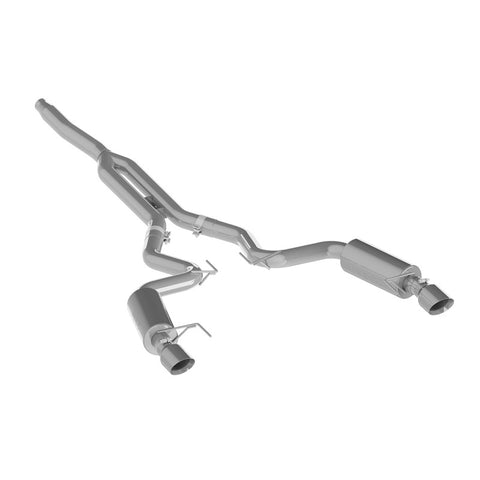MBRP 3" Cat Back with Dual Split Rear, 4.5" Tips Street Version for 2015+ Ford Mustang Ecoboost
