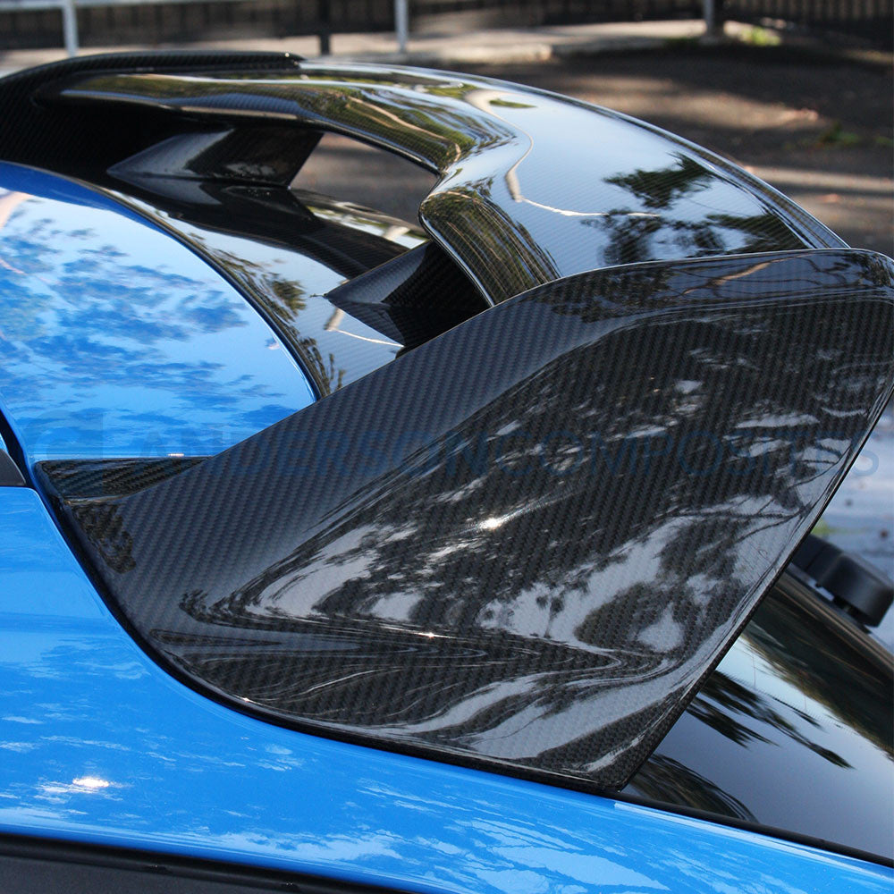Black/Carbon Fiber Look Car Rear Roof Lip Spoiler For FORD FOCUS