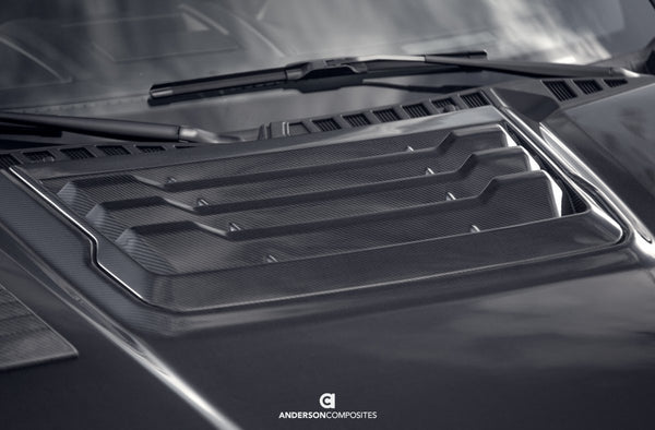 Anderson Composites Type-OE Carbon Fiber Hood Vent for 2017+ Ford F-150 Raptor