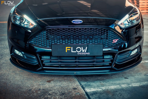 Flow Designs Front Splitters (2 Piece) for 2015+ Ford Focus ST