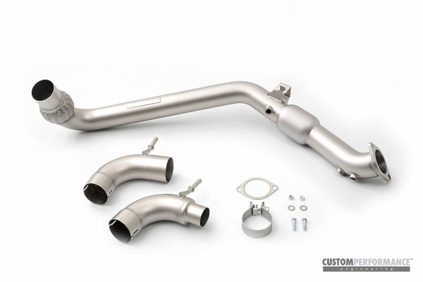 cp-e™ QKspl Catted Downpipe for 2015+ Ford Mustang Ecoboost