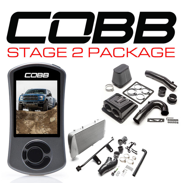 Cobb Tuning Stage 2 Redline Carbon Fiber Power Package (Silver Intercooler) for 2017+ Ford F-150 Raptor