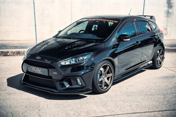 Flow Designs Adjustable Front Splitter Extensions (Pair) for 2016+ Ford Focus RS