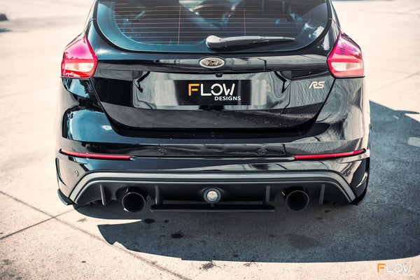 Flow Designs Rear Under Spoiler & Adjustable Fairing (2 Piece) for 2016+ Ford Focus RS