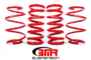 BMR Suspension "Minimal Drop" Lowering Drag Springs (Set of 4) For 2015+ Ford Mustang GT (Boosted Application)