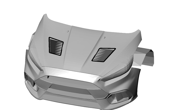 Verus Hood Vent System for 2013+ Focus ST/RS